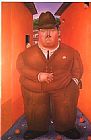Fernando Botero Famous Paintings - The Street 1979